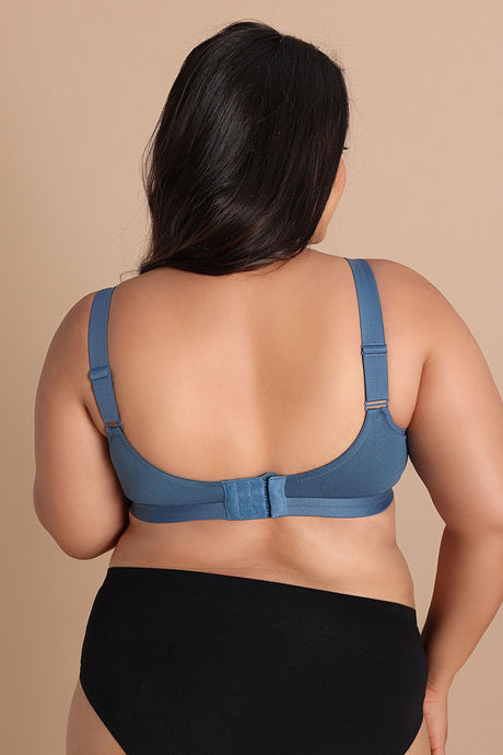 Zivame True Curv Double Layered Non Wired Full Coverage Super Support Bra - Real Teal — image 4